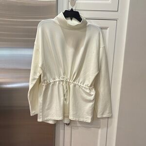 Summersalt Cream Drawstring Top-medium